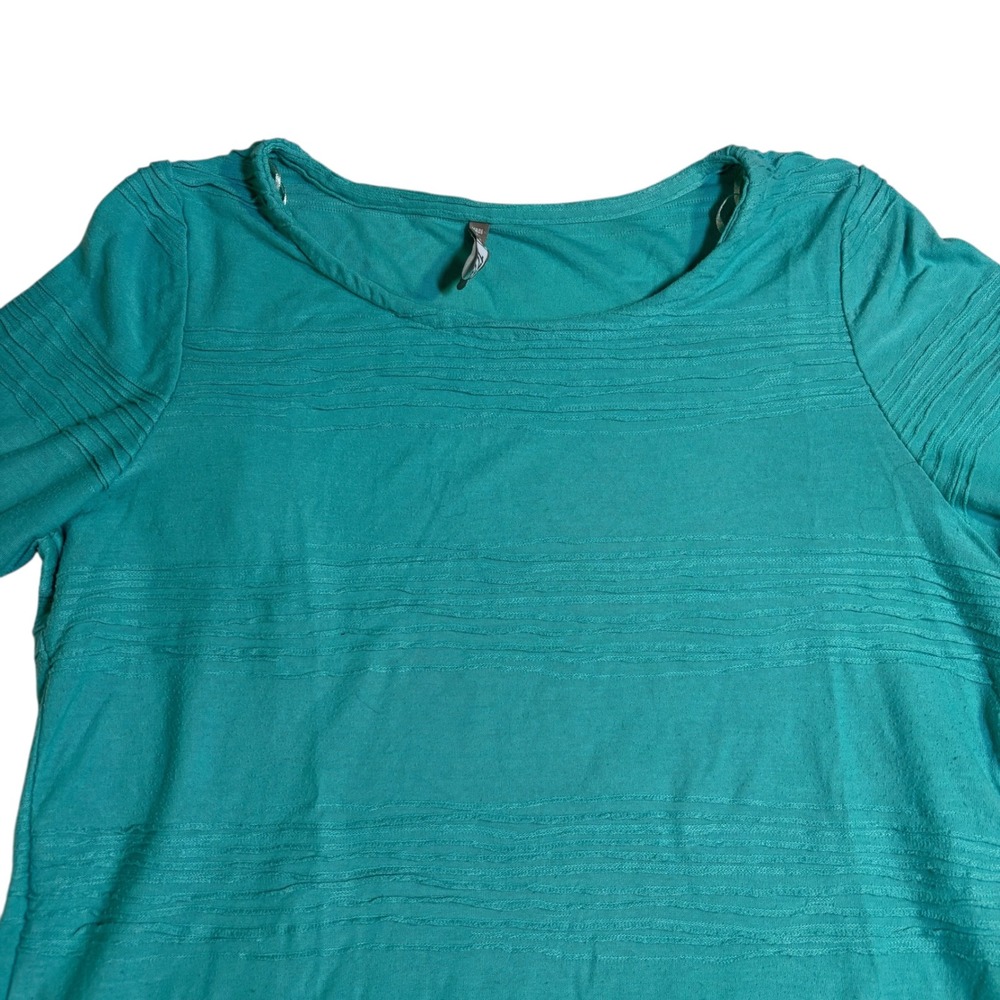 1775 Bell Sleeve Tunic Top Textured Knit Teal Green Women's Size S‎ - Picture 3 of 11